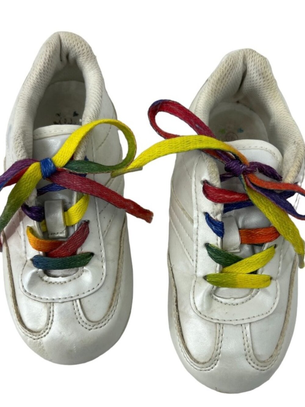Circo Tennis shoes Rainbow lace 10.5 sneakers little girls retro shimmer